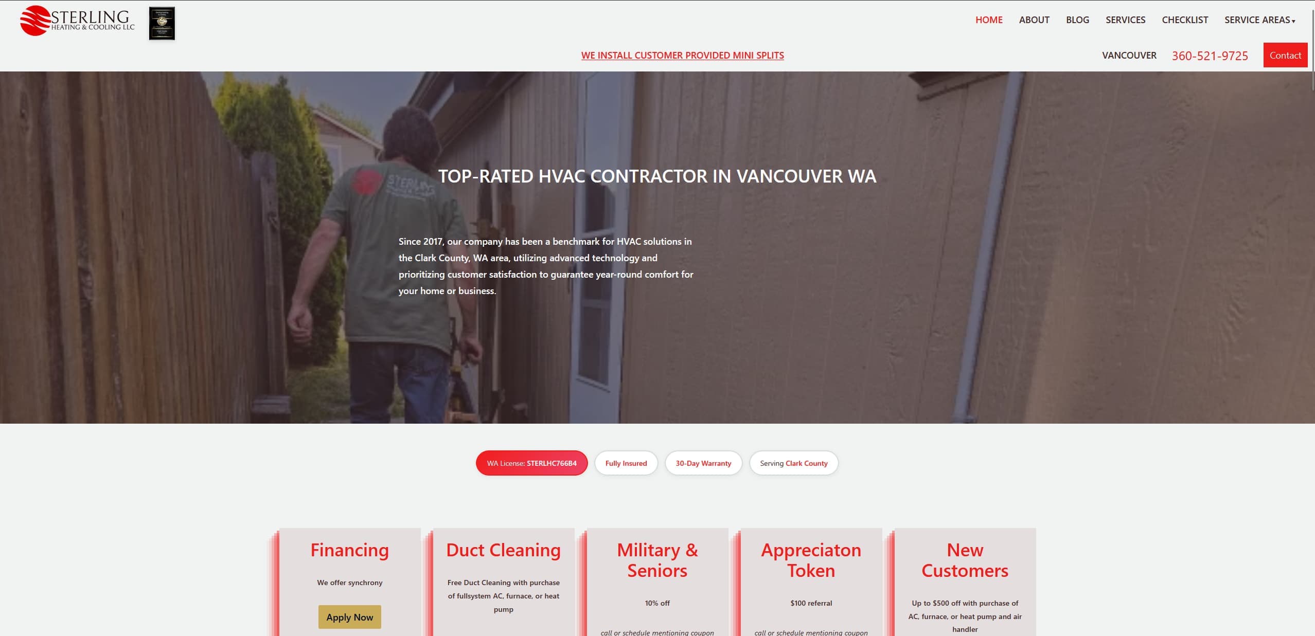 Sterling Heating & Cooling — Client · Web · Local SEO